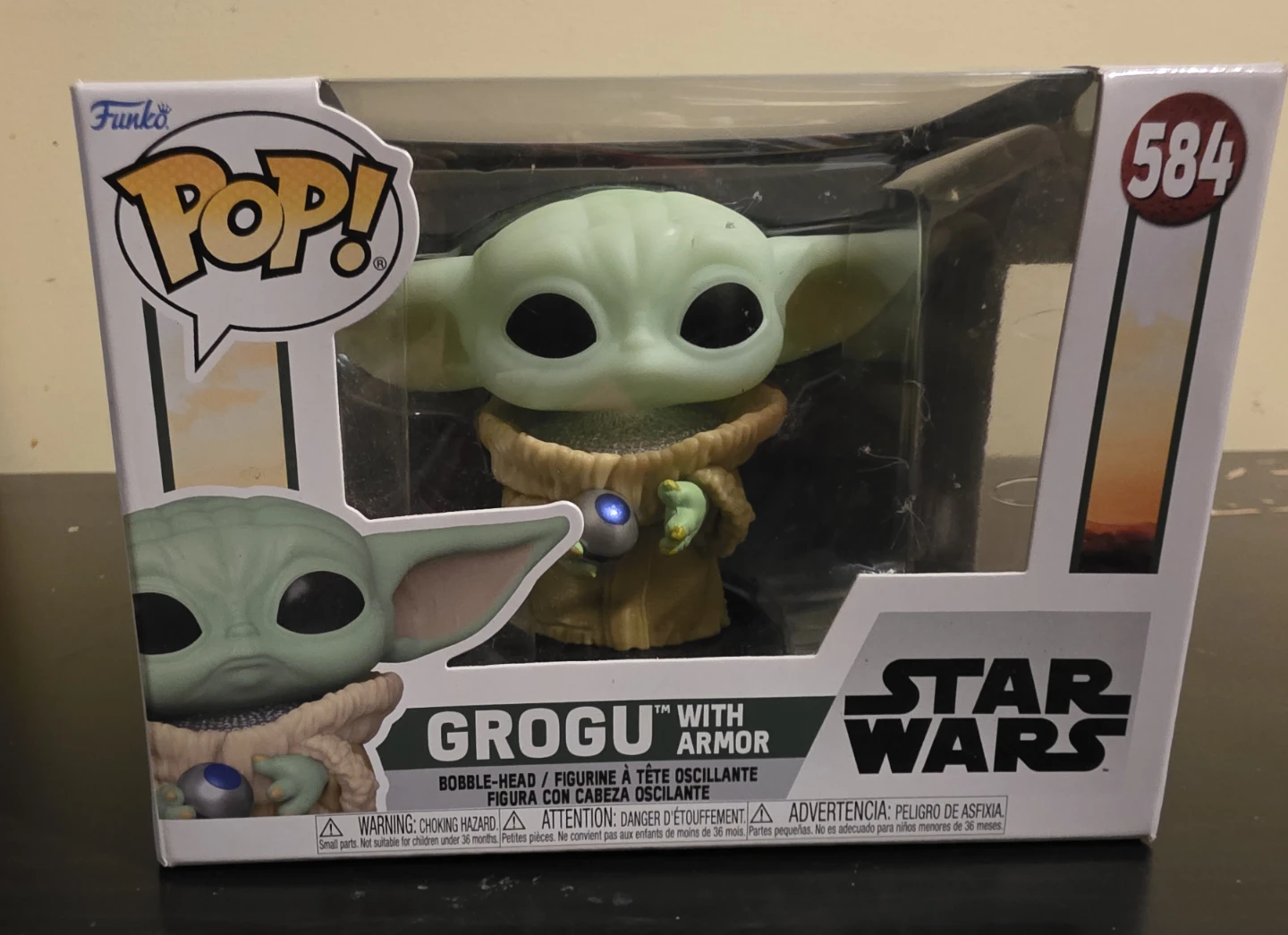 Funko POP! Star Wars Grogu with Armor Bobble head