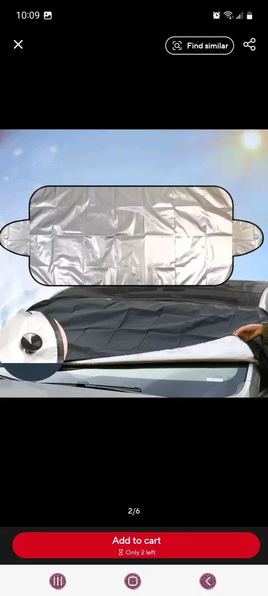 Car Sunshade Snow Cover 150cm x 70cm image indicator(6)