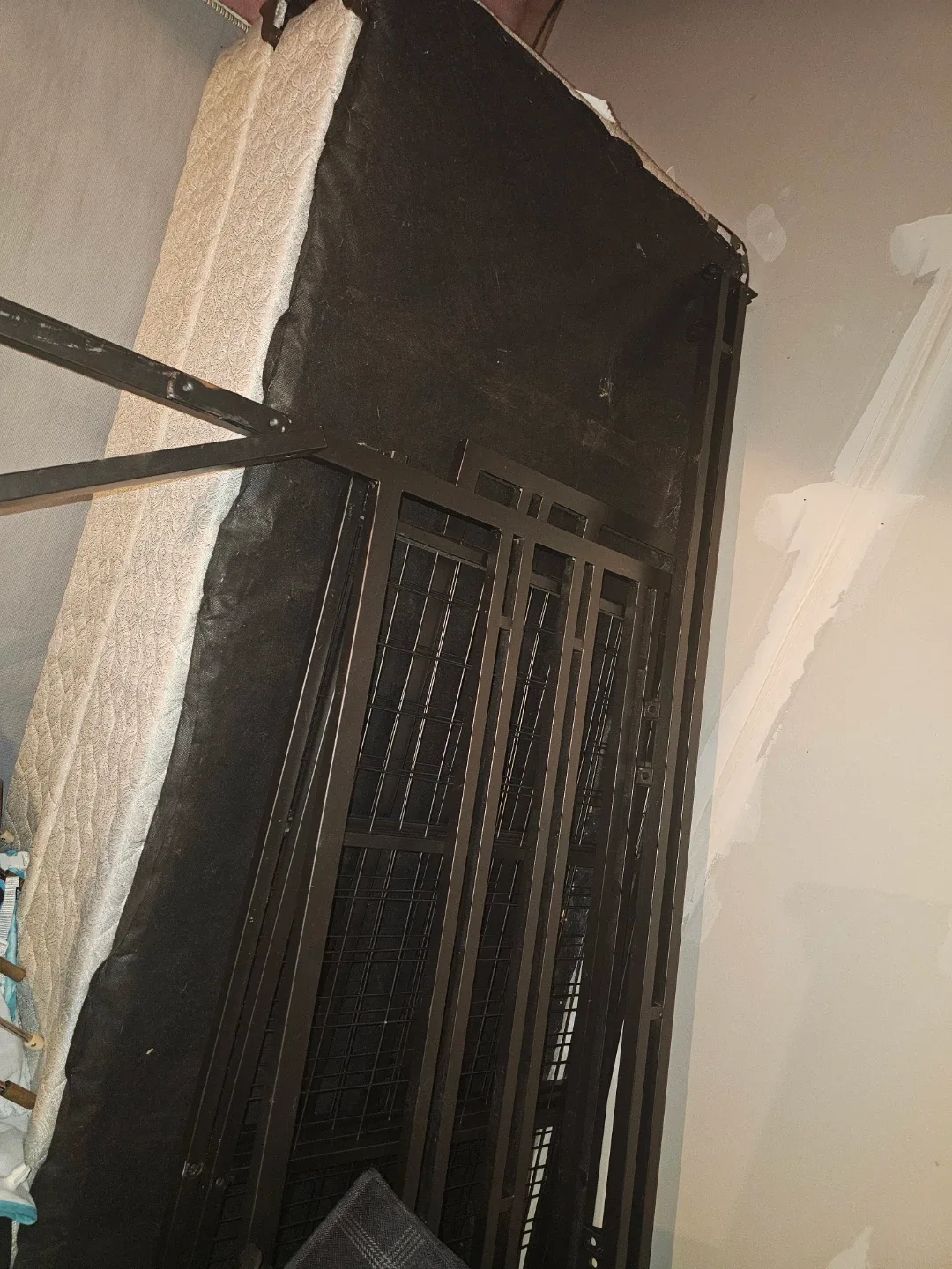 Queen Size Metal Bed Frame + Split Box Spring