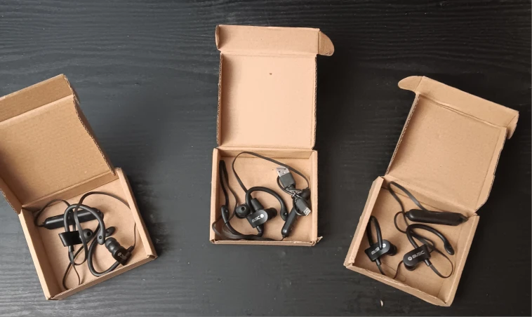 Music Wired Neck Wireless Ear Hook Earbuds (EACH)