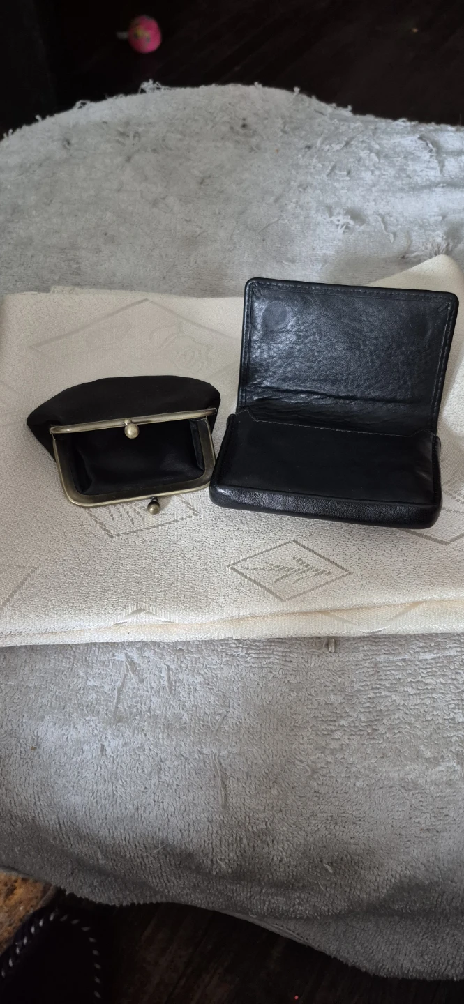 Two Black Coin Change Purses - photo 2
