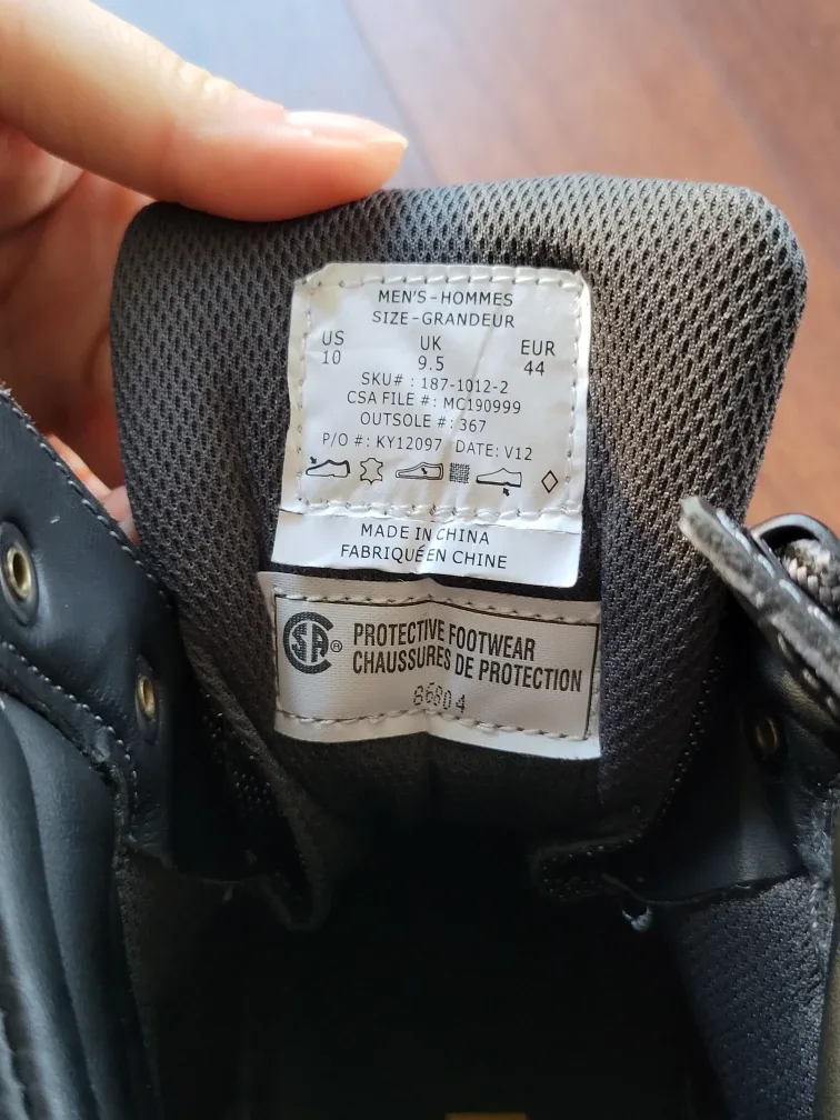 Stanley Black Work Boots (Safety boots) image indicator(7)