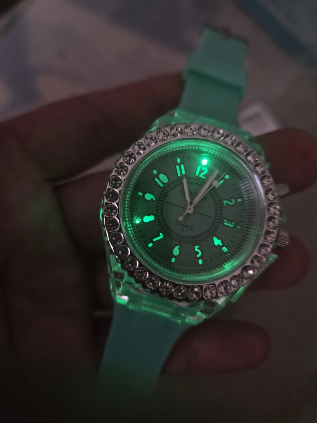 Geneva Quartz Light-Up Watch - Mint Green