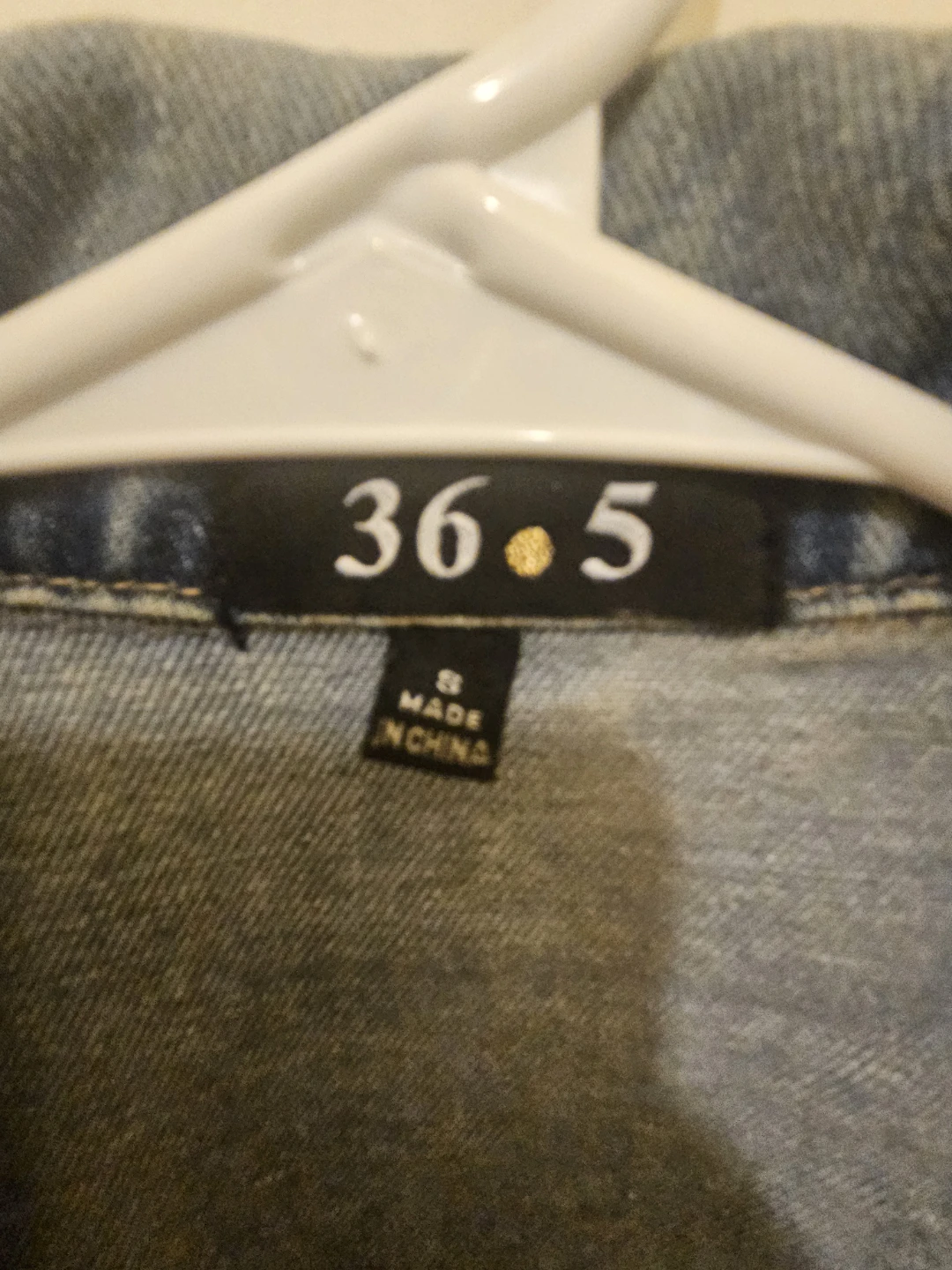 36.5 Distressed Denim Jacket - Size S - photo 3
