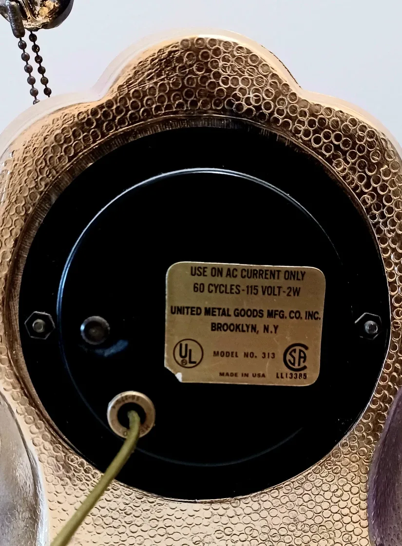 Vintage United Metal Goods Horse Clock image indicator(5)