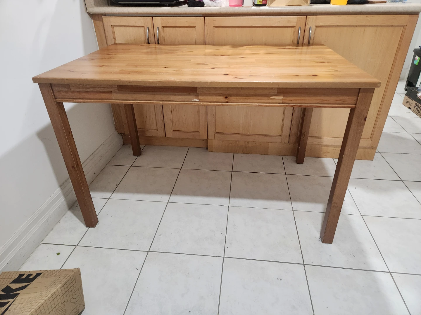 Wooden Dining Table - 46.5 x 26 inches