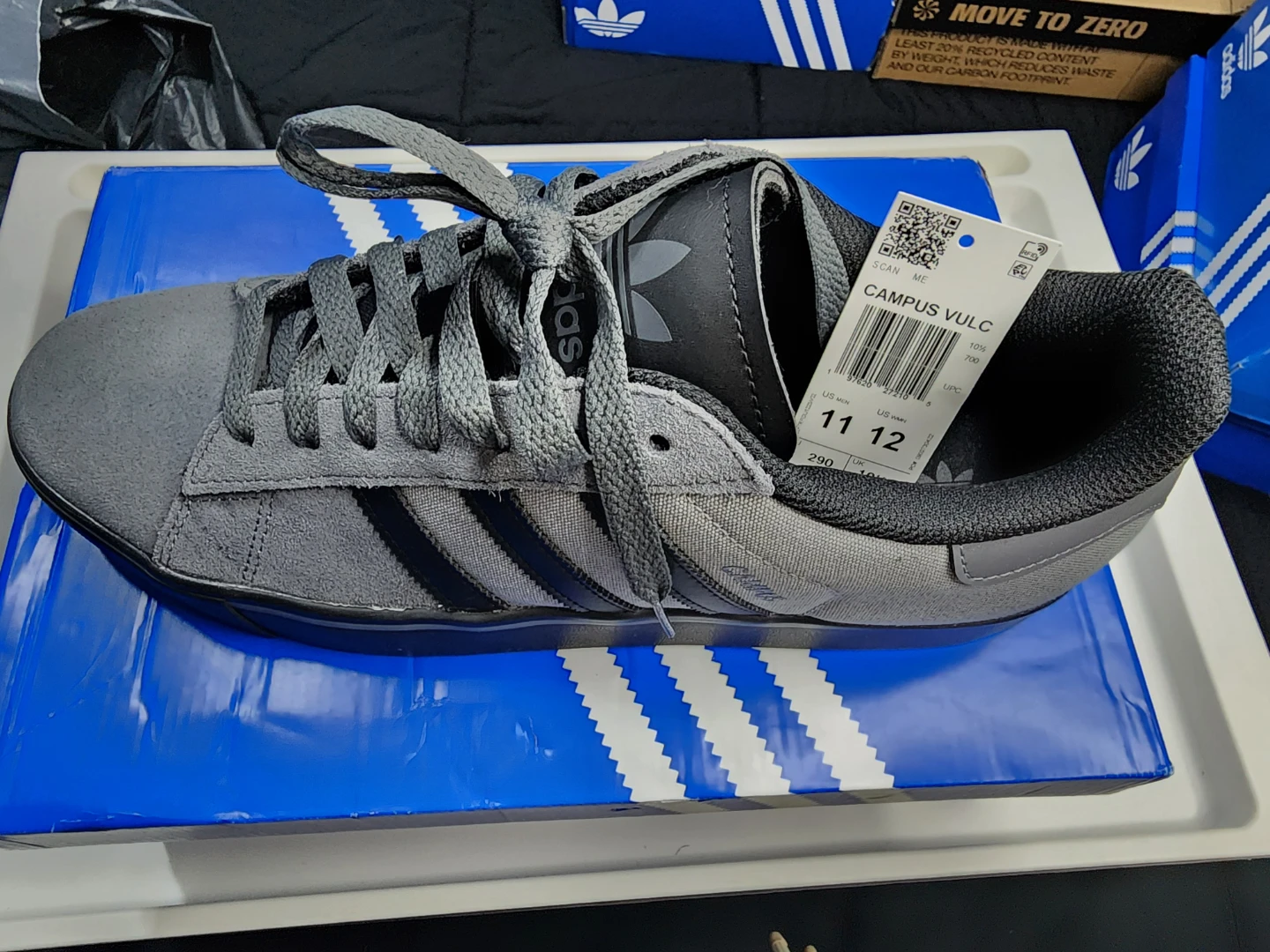New Adidas Campus Vulc Gray Size 11