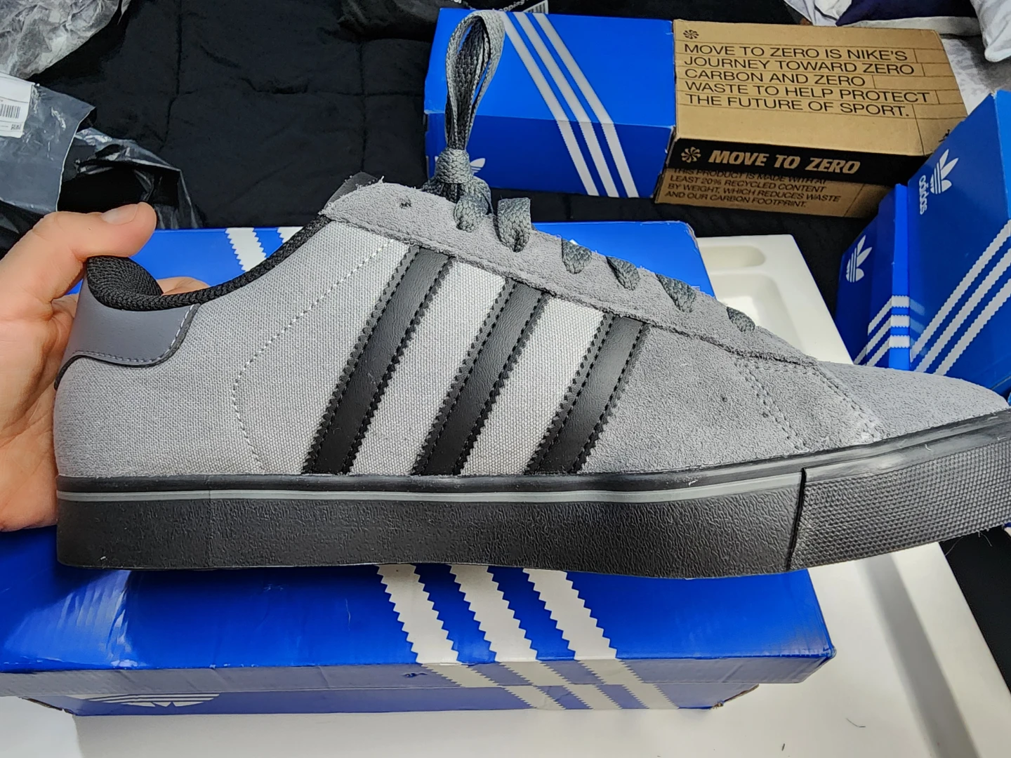 New Adidas Campus Vulc Gray Size 11 - photo 5