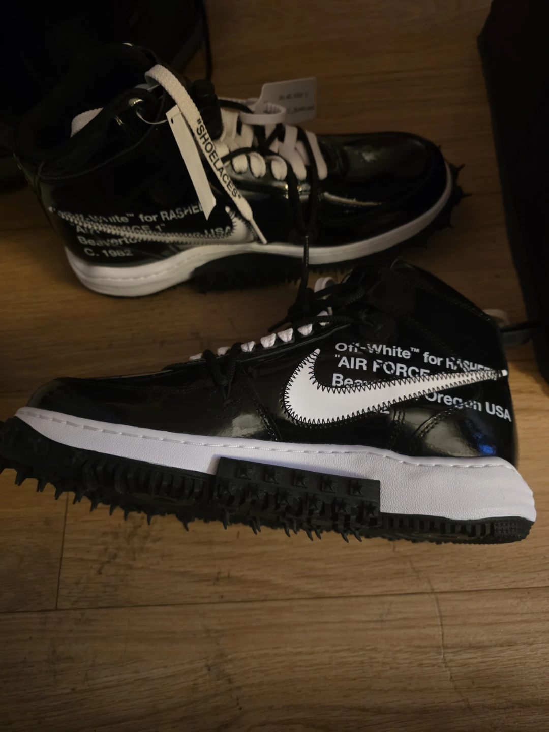 Nike Air Force 1 Mid Off-White Black - photo 3