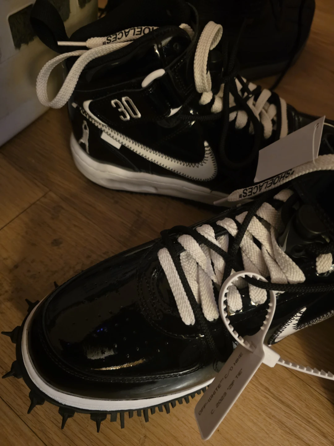 Nike Air Force 1 Mid Off-White Black - photo 4