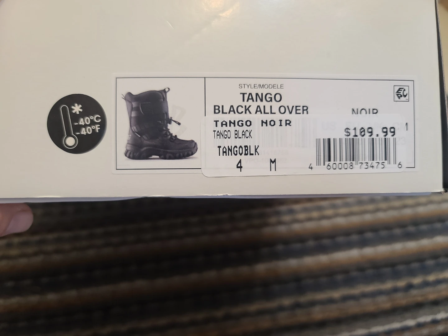 Cougar Tango Black Winter Boots - Size 4 - photo 5