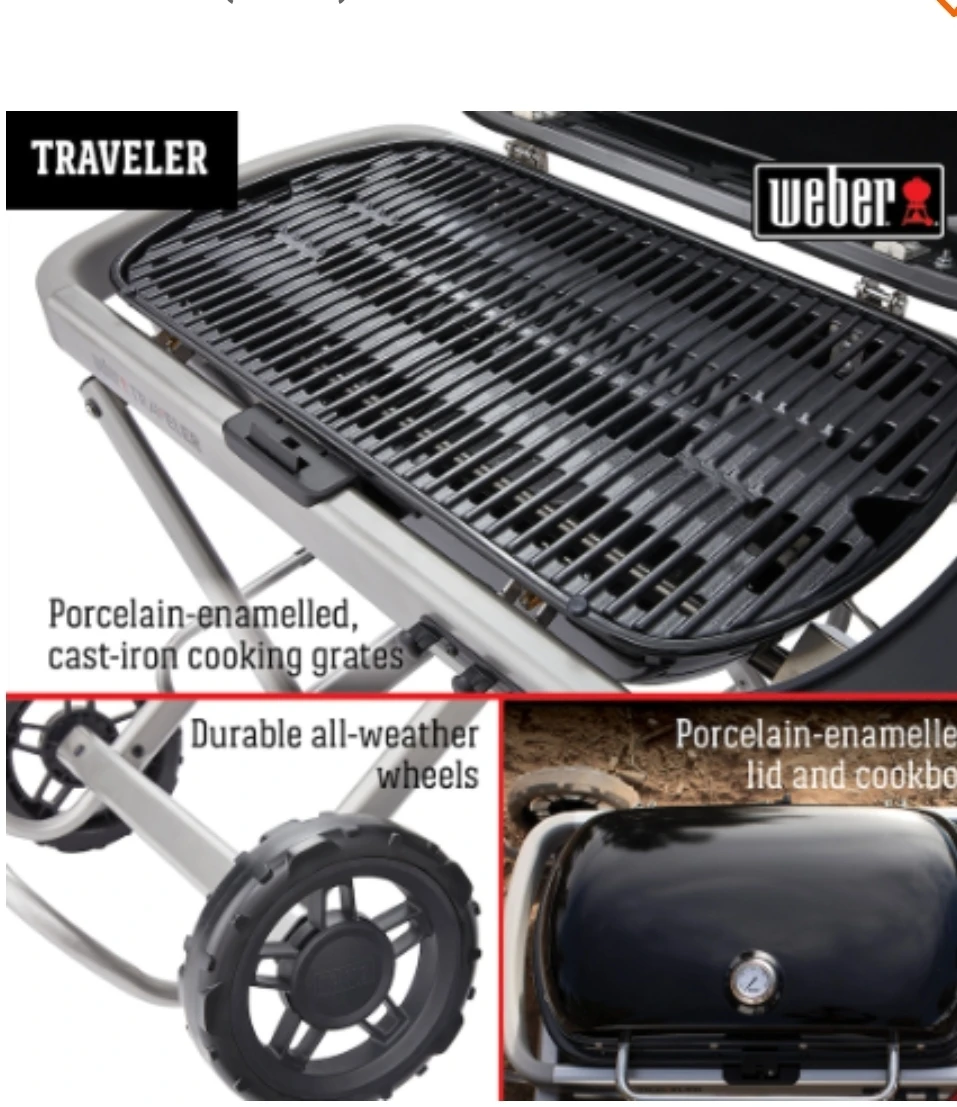 Weber Traveler Portable Gas Grill - Brand New - photo 2