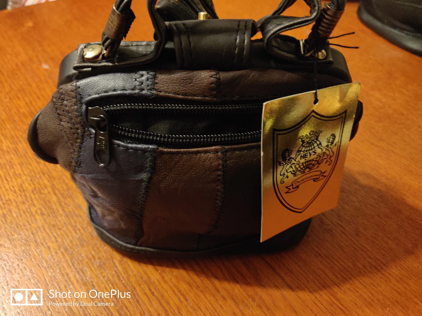 HEYS  soft leather patchwork purse