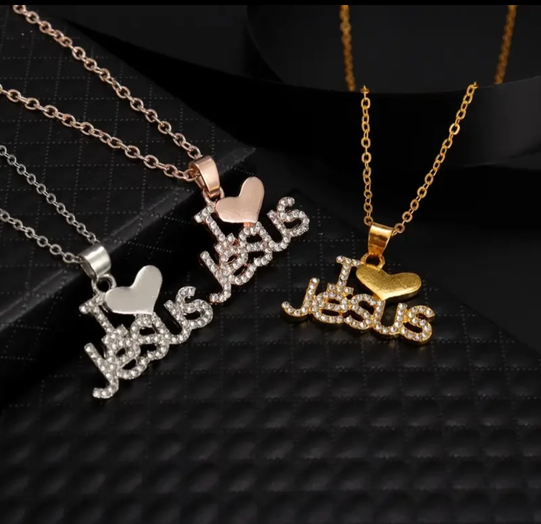"I Love Jesus" Pendant Necklace - photo 2