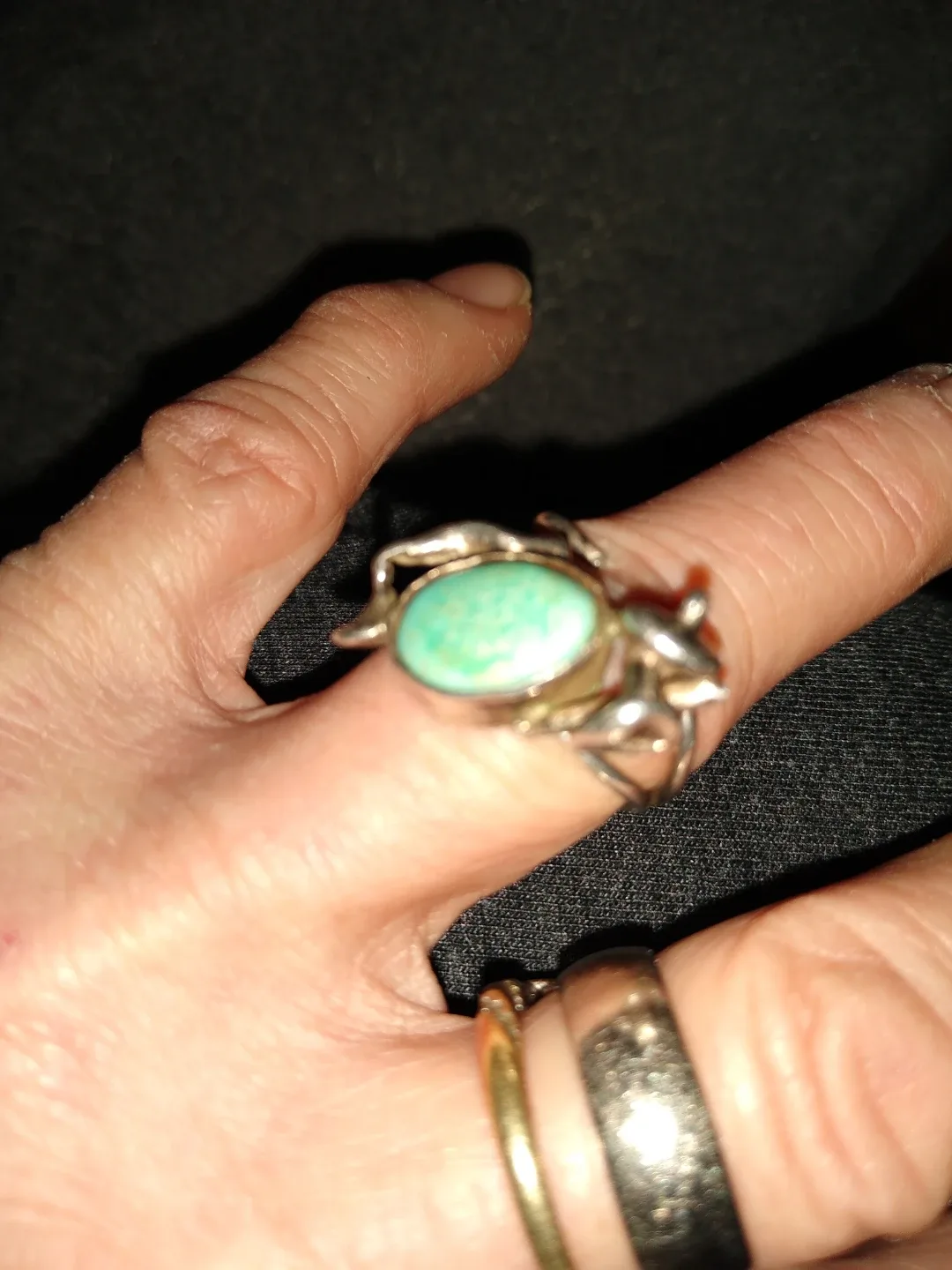 Handmade Navajo vintage sterling ring image indicator(2)