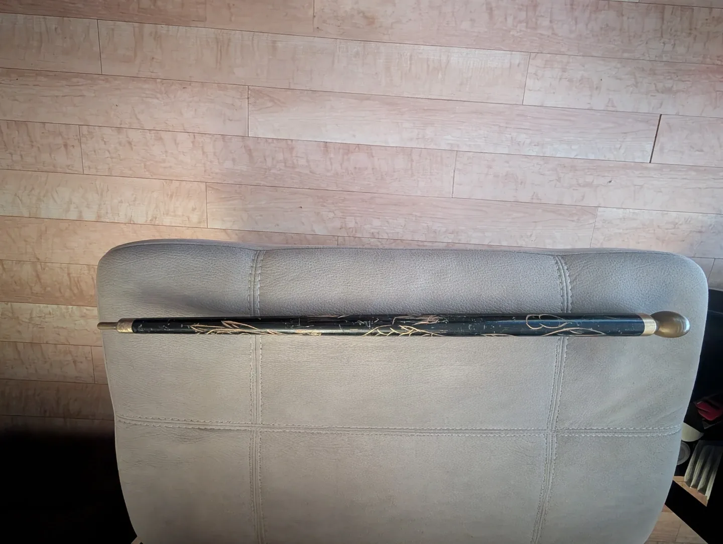 Vintage Black Walking Stick/Pool Cue #Cleanout image indicator(2)