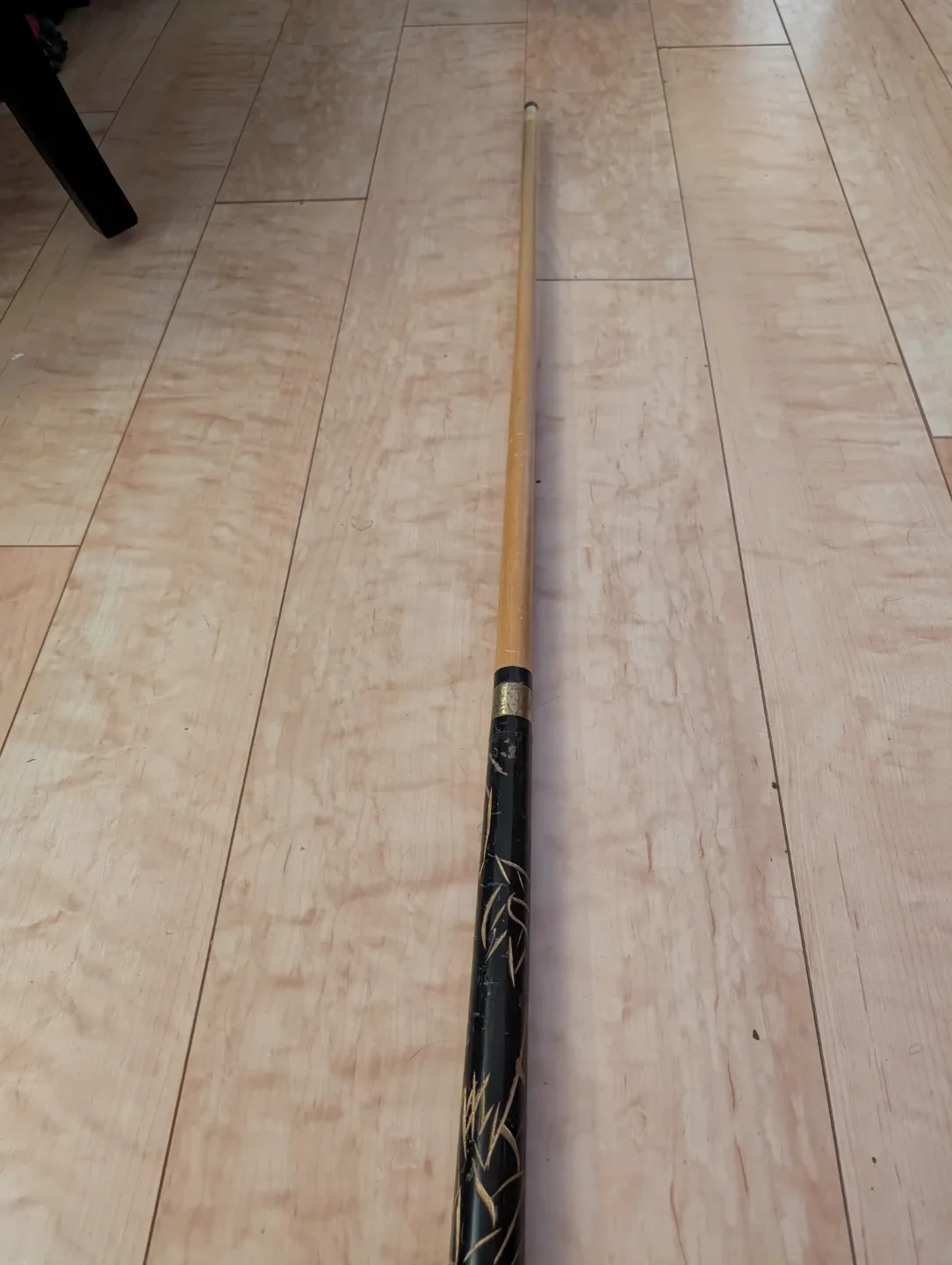 Vintage Black Walking Stick/Pool Cue #Cleanout image indicator(7)