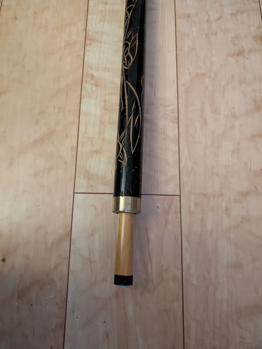 Vintage Black Walking Stick/Pool Cue #Cleanout image indicator(9)