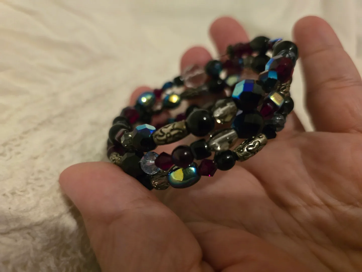 Beaded Wrap Bracelet  OOAK