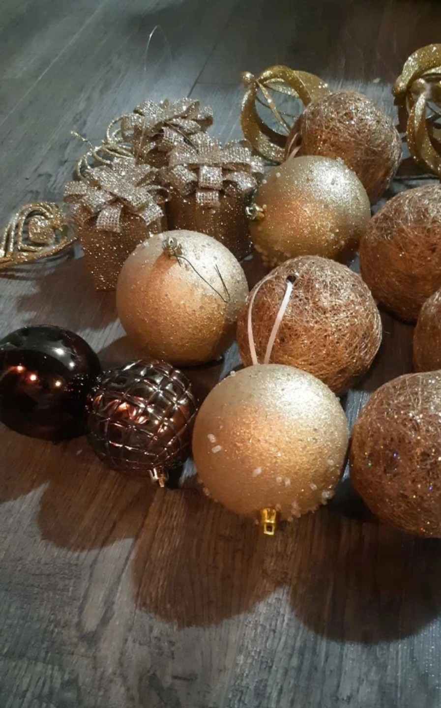 Christmas Ornaments Assorted Gold Tones - photo 2