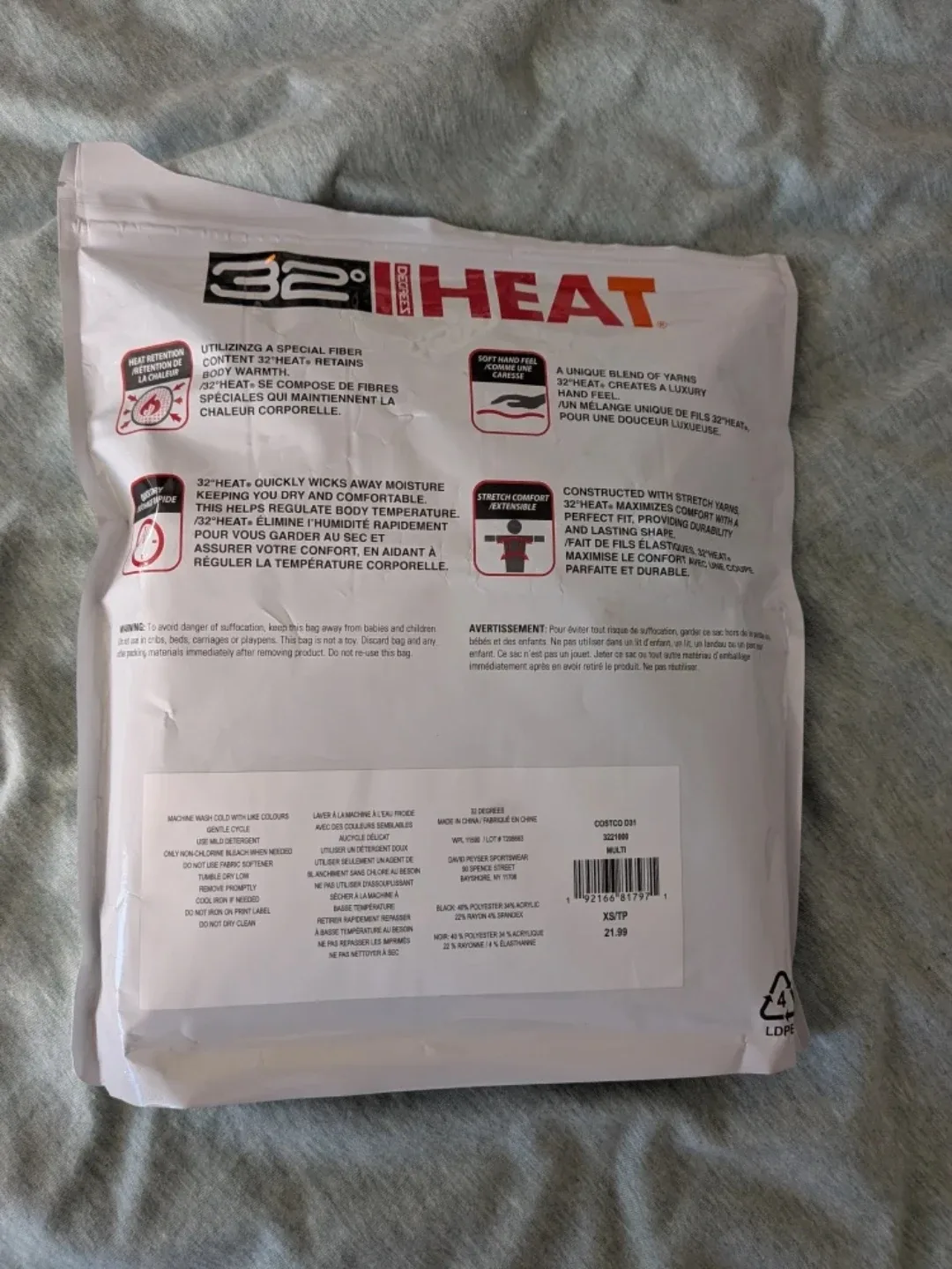 Heat Long Sleeve Scoop Neck Tee 2-Pack, Size XS image indicator(2)