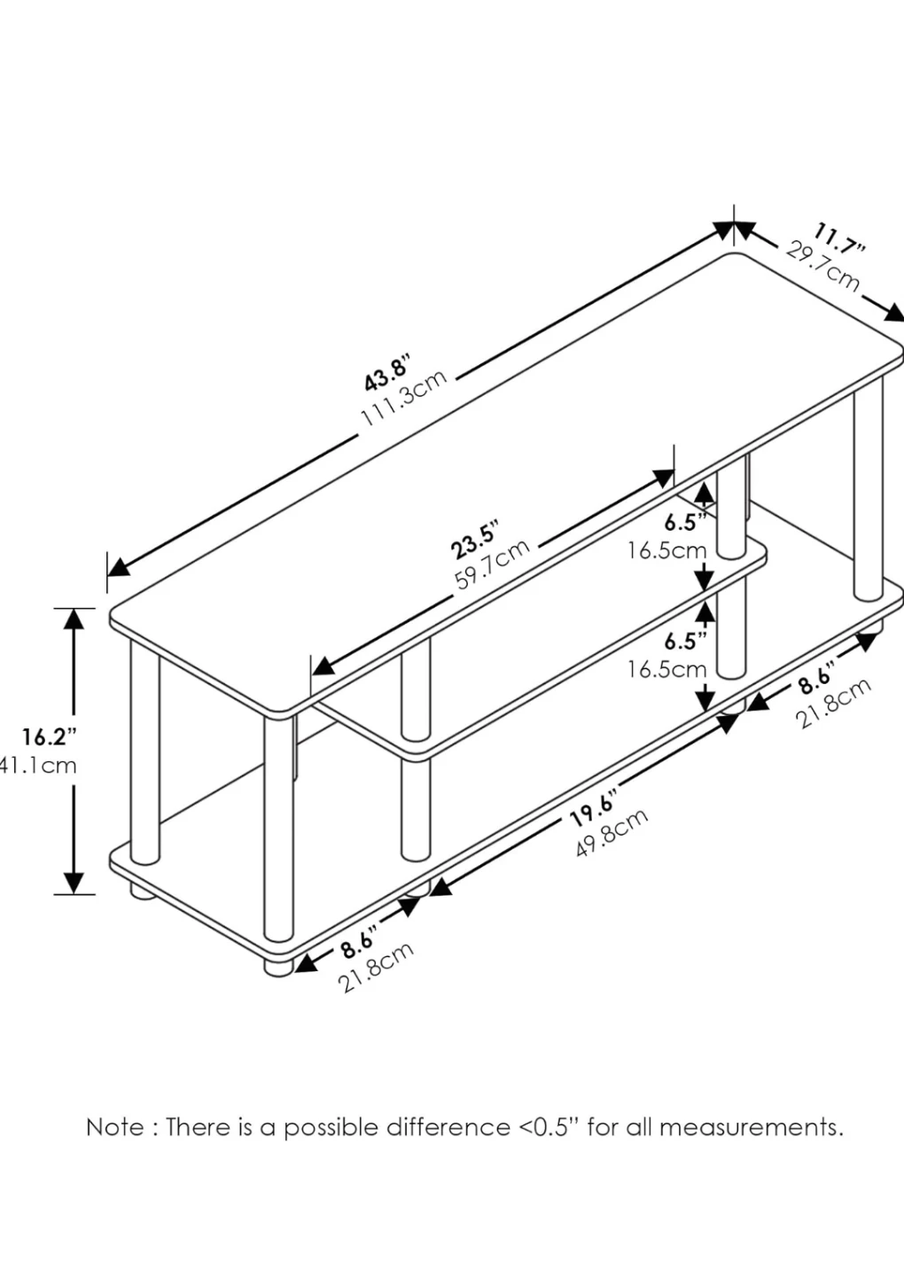 Black TV Stand - photo 3