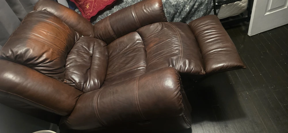 Brown Leather Recliner Chair
