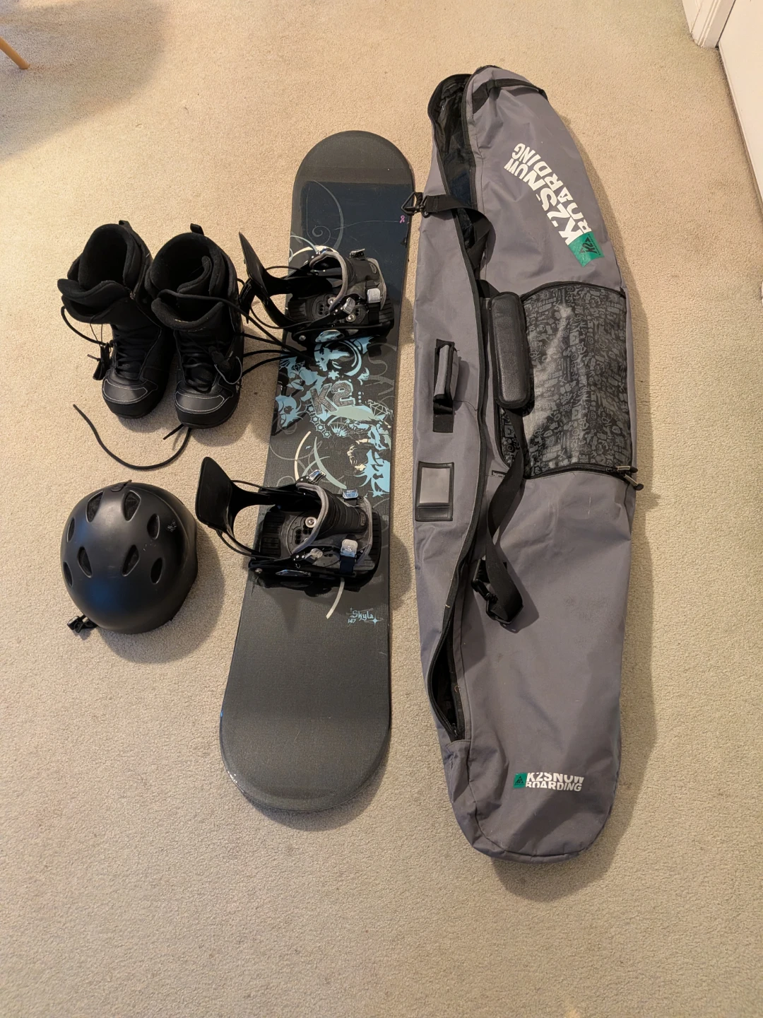 K2 Skyla 147 Snowboard with Burton Boots