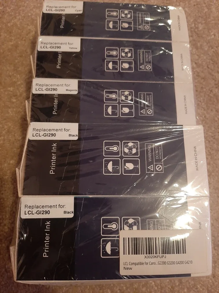 New LCL-GI290 Printer Ink Replacement