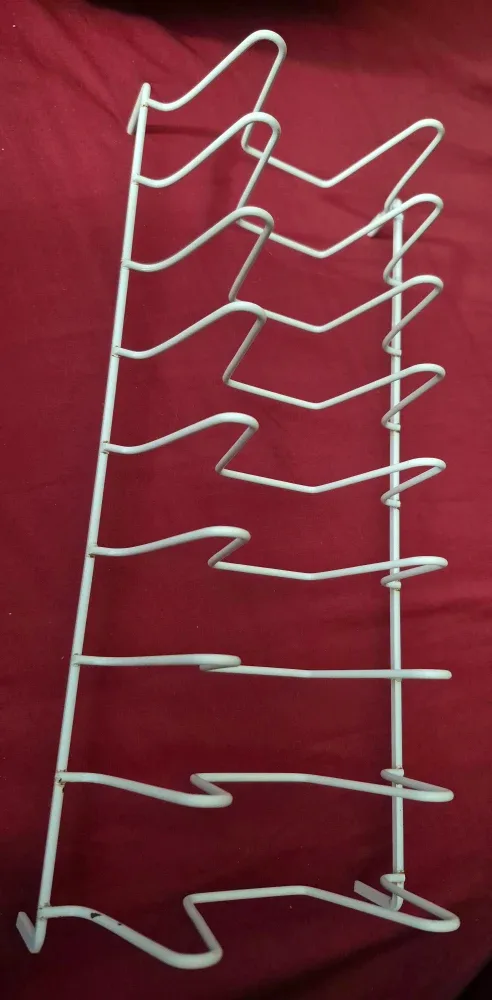 #clean out Pot Lid Organizer Rack - White image indicator(4)