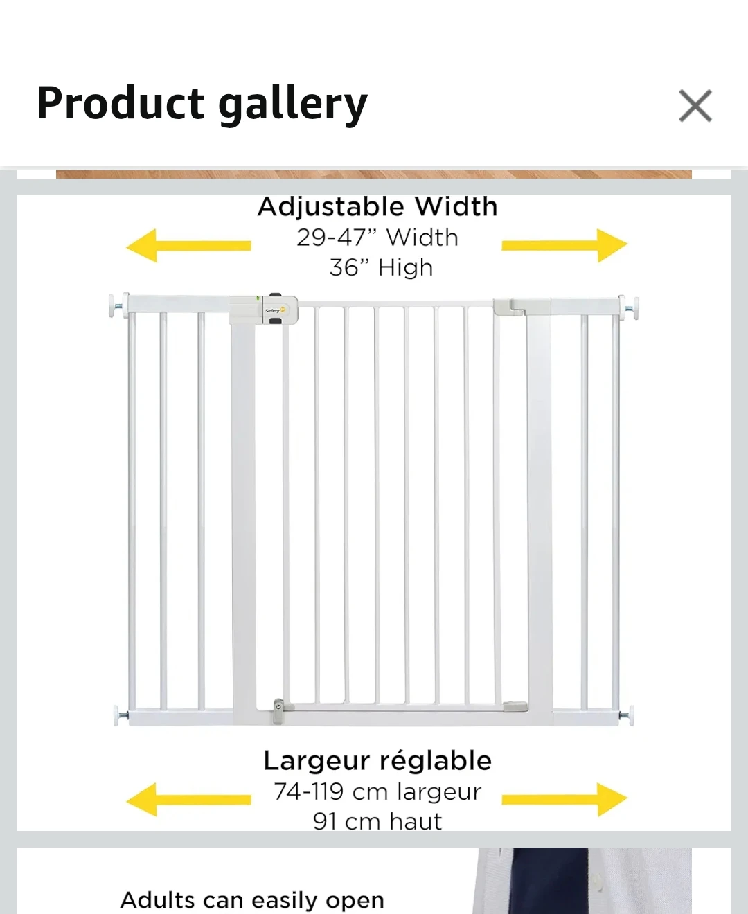 SafetyNEW-  1st Tall and Wide Easy Install Safety Gate! - photo 5