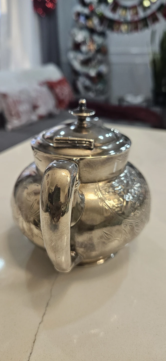 mini Vintage Hartford Silver Plate  teapot - photo 5