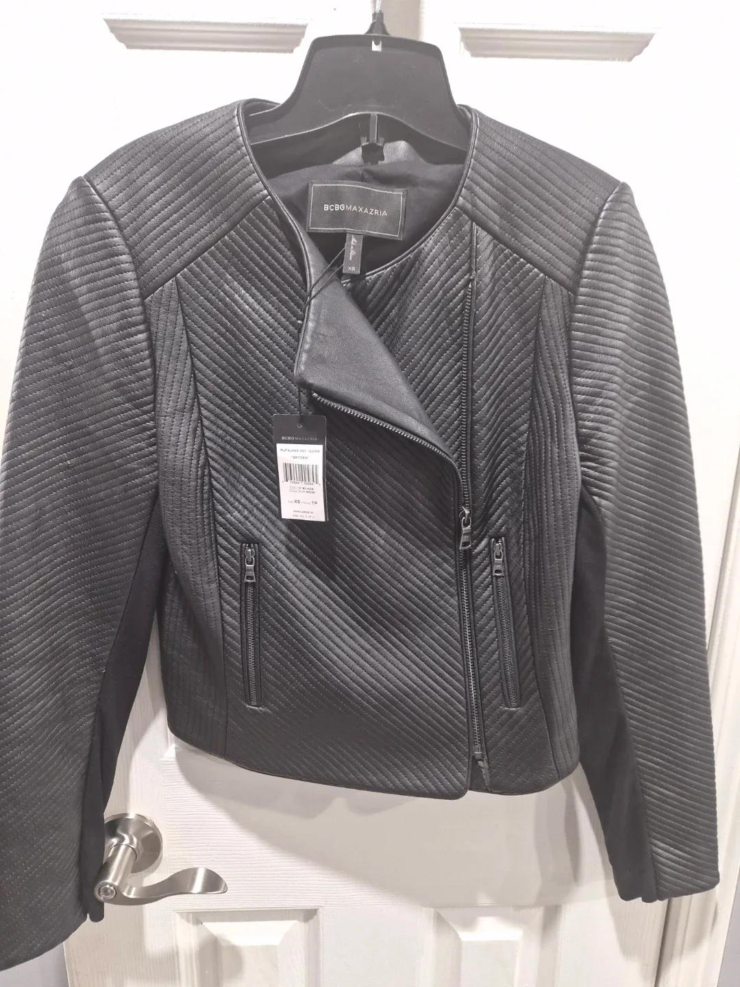 BCBGMAXAZRIA Bryden Black Jacket XS - New with Tags!