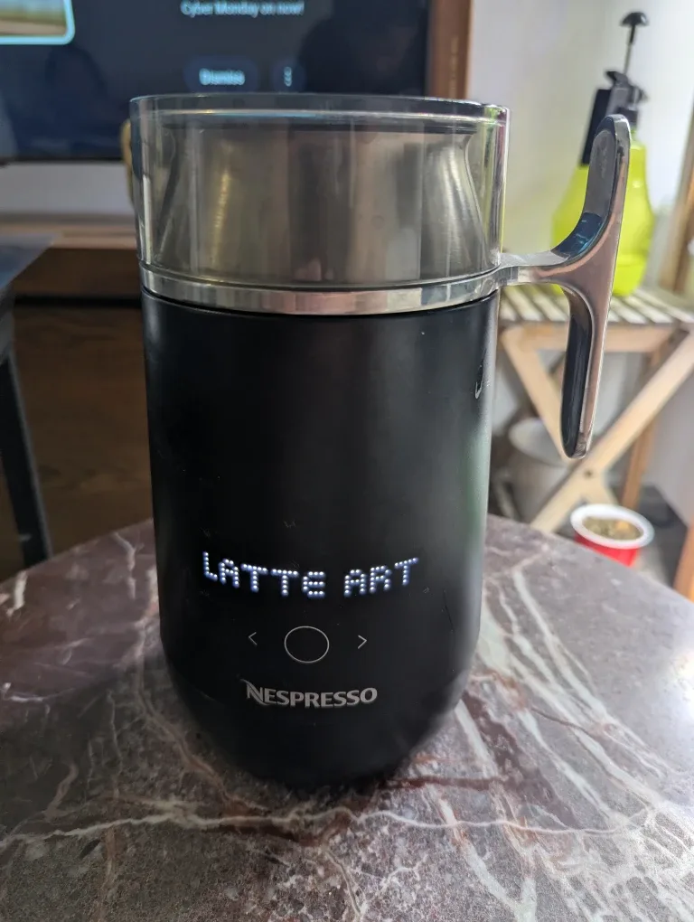Nespresso digital milk frother #cleanout