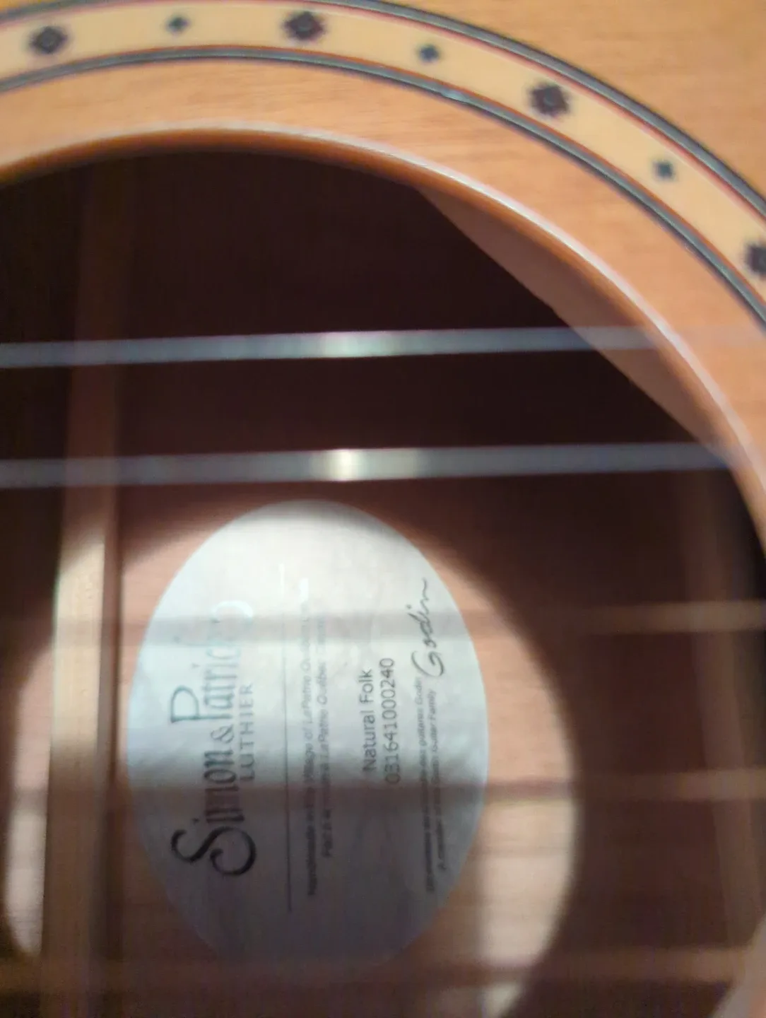 Simon & Patrick Natural Folk Acoustic Guitar image indicator(2)