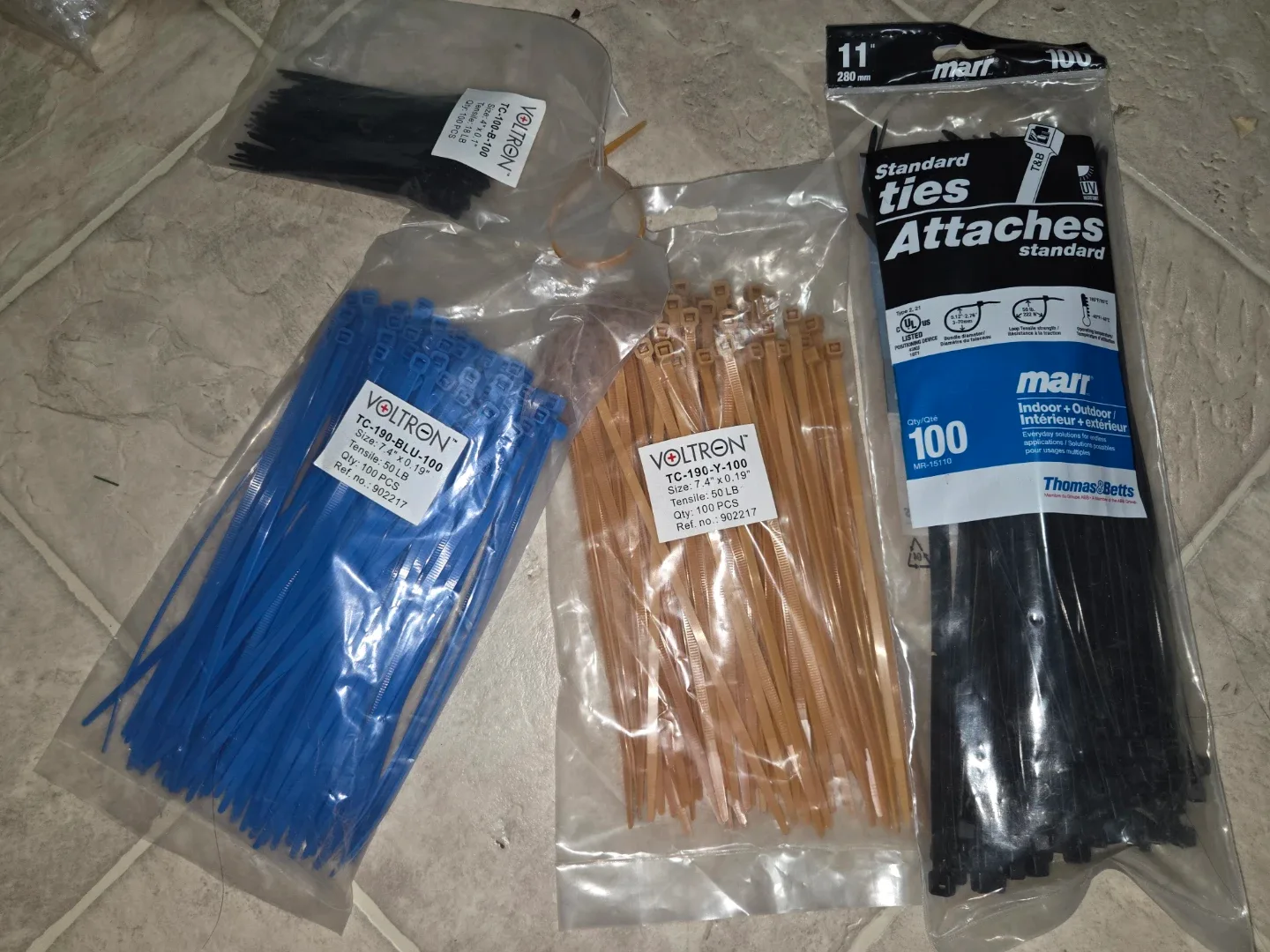 Brand New Zip Ties Bags $30 For All