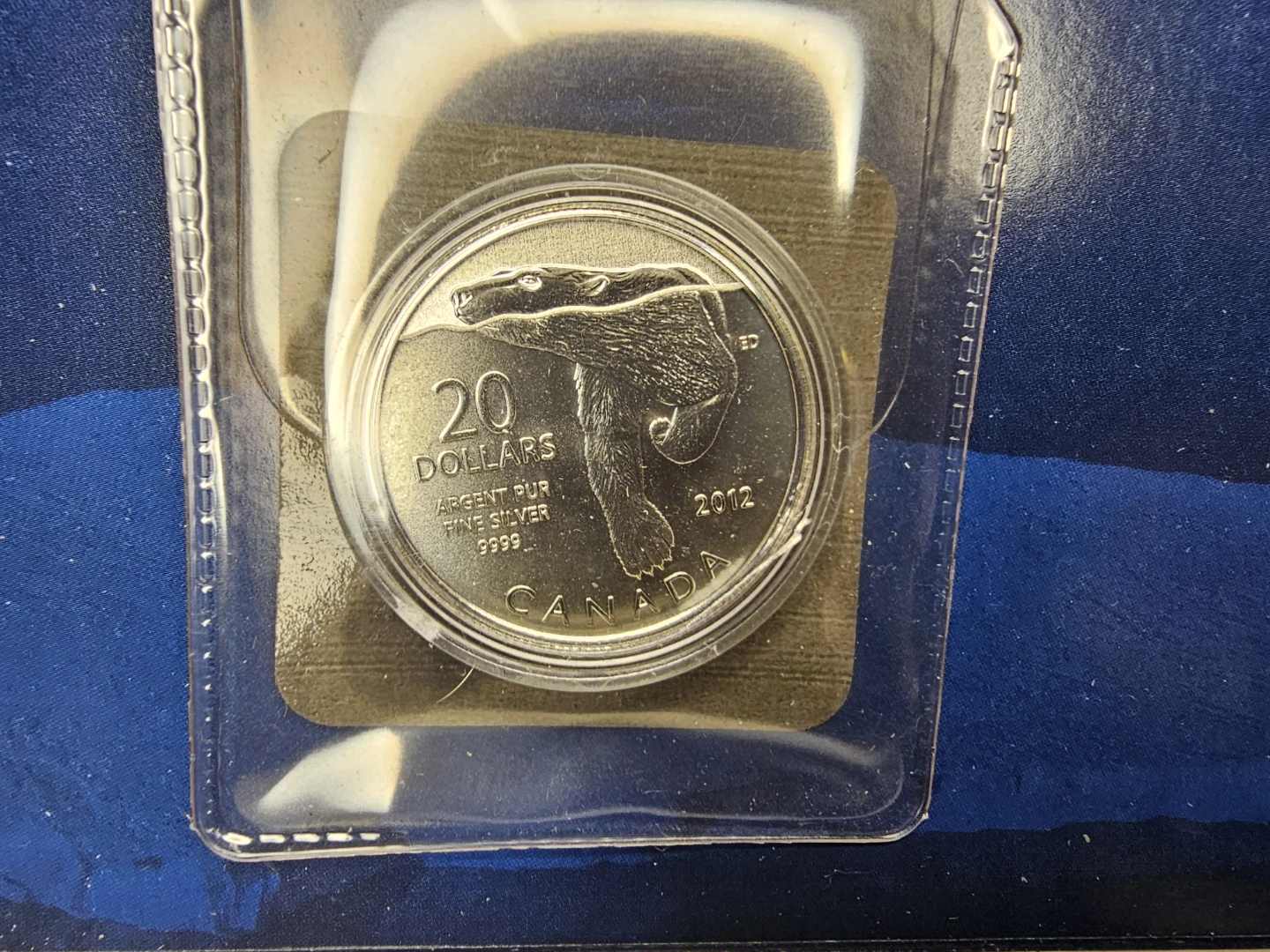 Set of 3 2012 Canadian $20 Pure Silver Coin - Polar Bear - photo 2