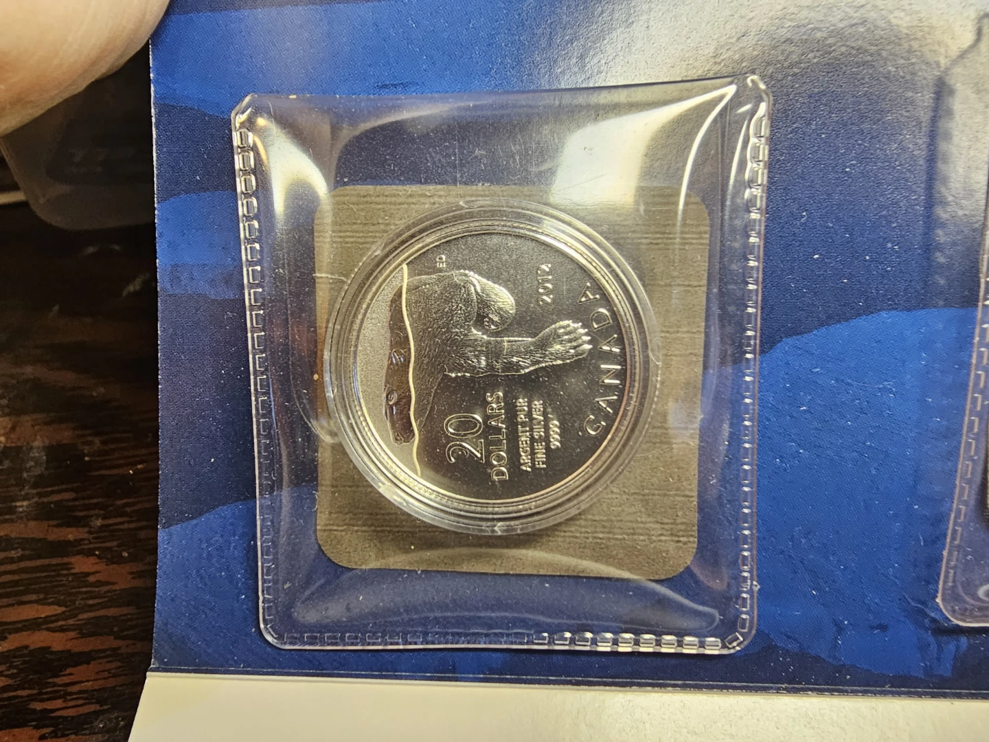 Set of 3 2012 Canadian $20 Pure Silver Coin - Polar Bear - photo 3