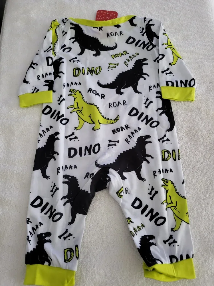 3pck-PatPat Baby Dinosaur Romper Set - Size 3-6 Months #Cleanout image indicator(5)