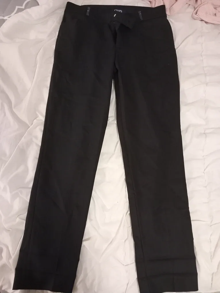 Chaps Black Dress Pants - Size 6
