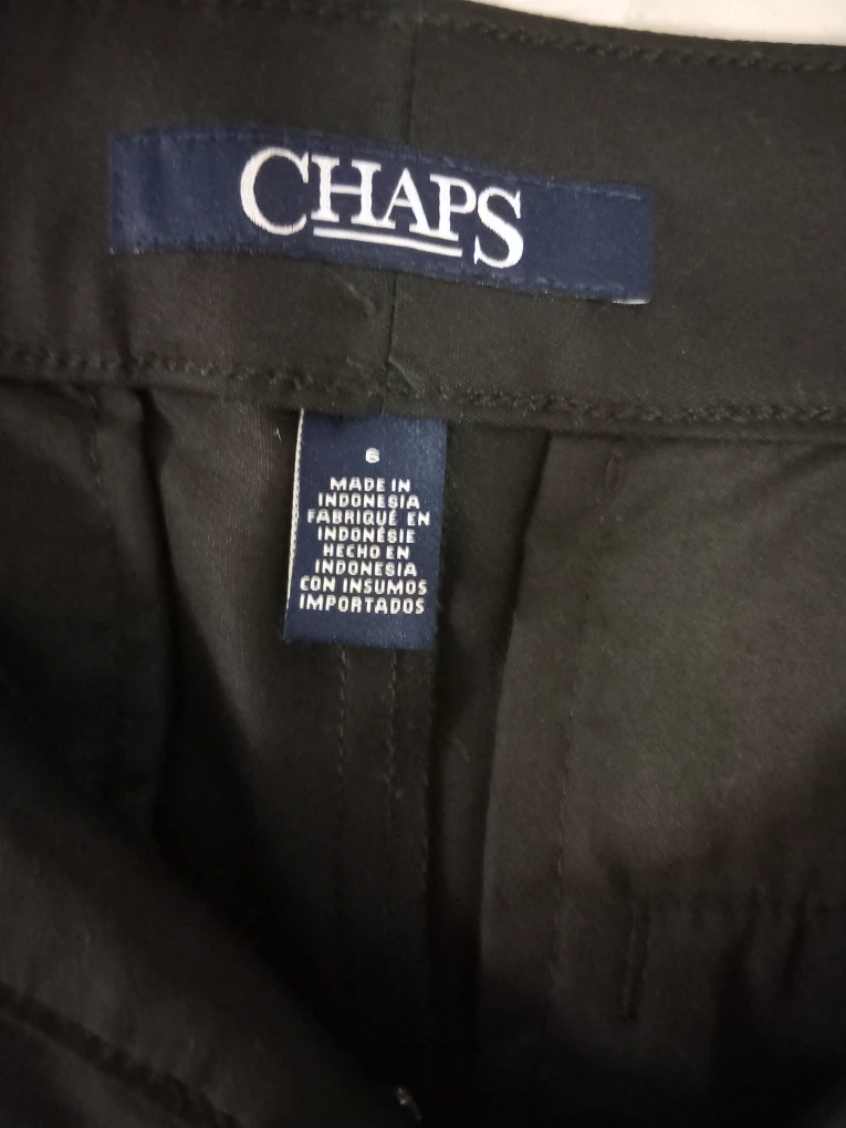 Chaps Black Dress Pants - Size 6 - photo 2