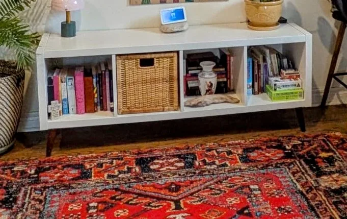 Console storage table with legs, Ikea