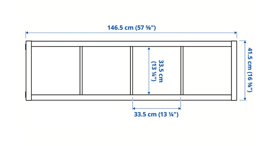 Console storage table with legs, Ikea - photo 3