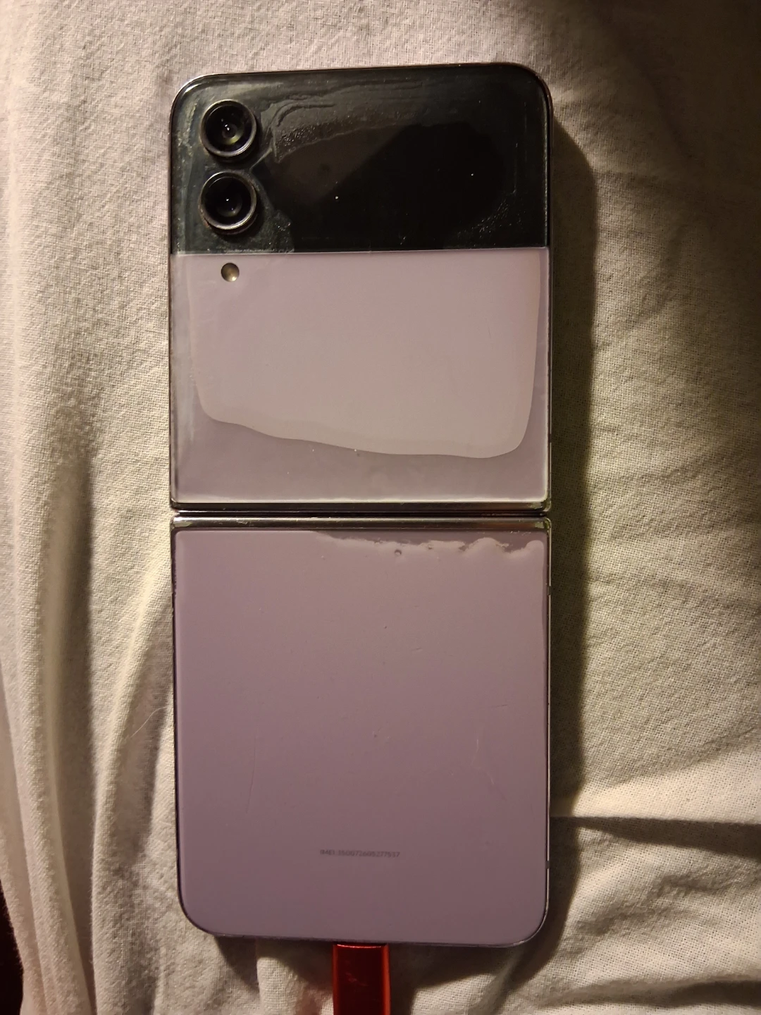 **Broken Screen** Lilac Samsung Galaxy Z Flip4 - photo 2