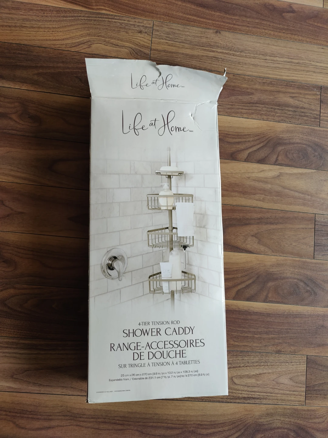 Life at Home 4-Tier Shower Caddy - NEW