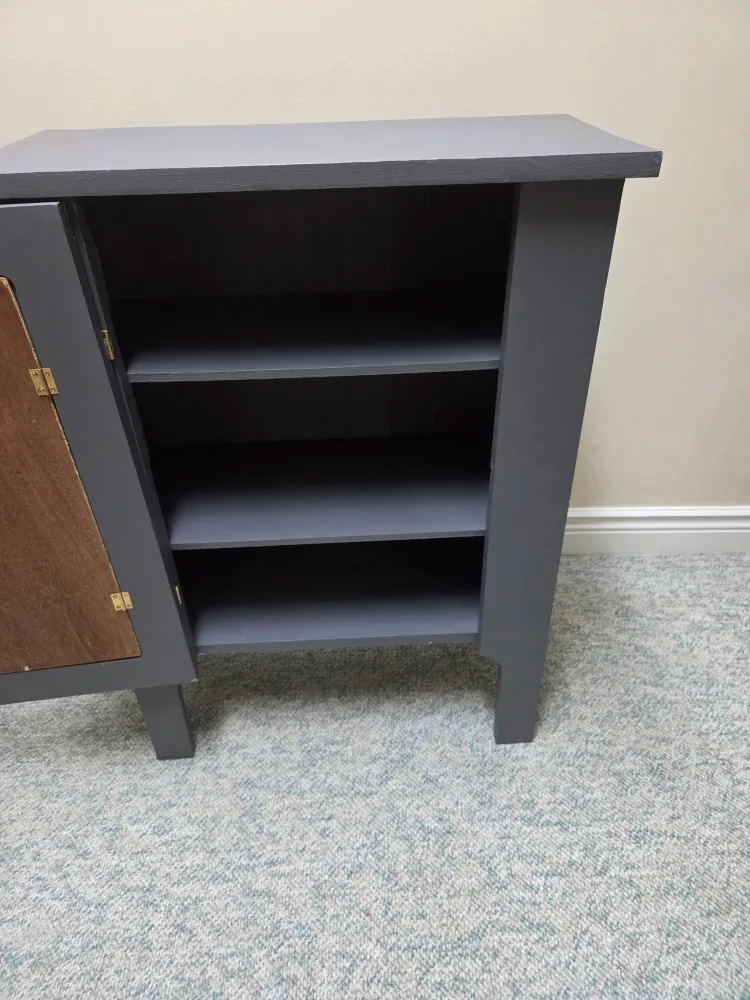 #cleanout Painted Grey Cabinet image indicator(2)