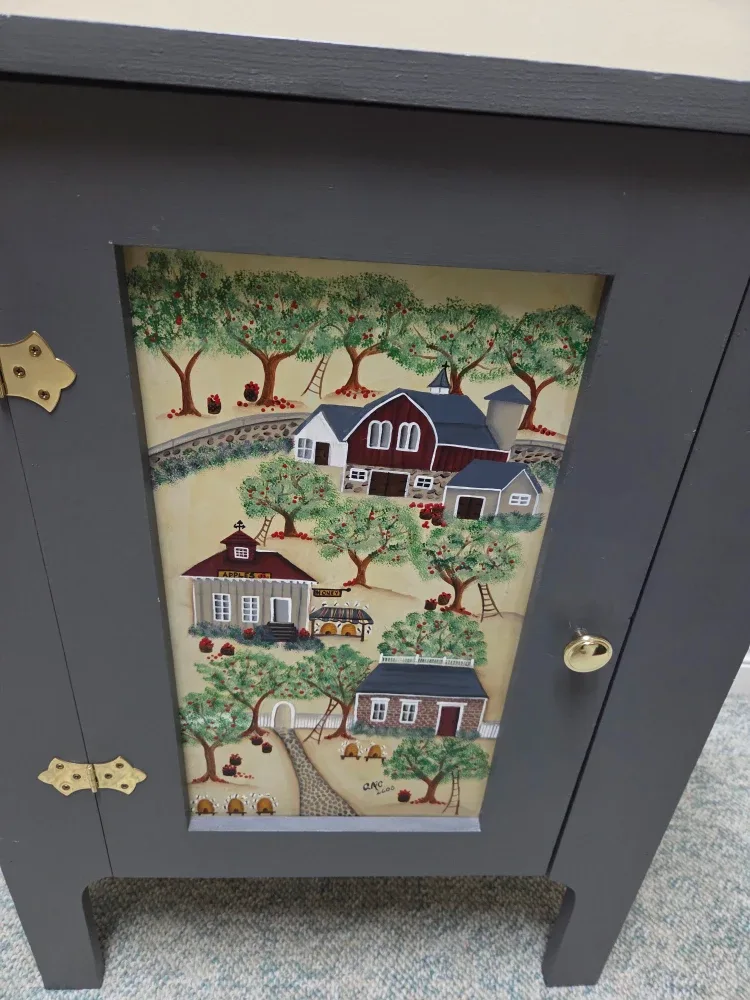 #cleanout Painted Grey Cabinet image indicator(3)