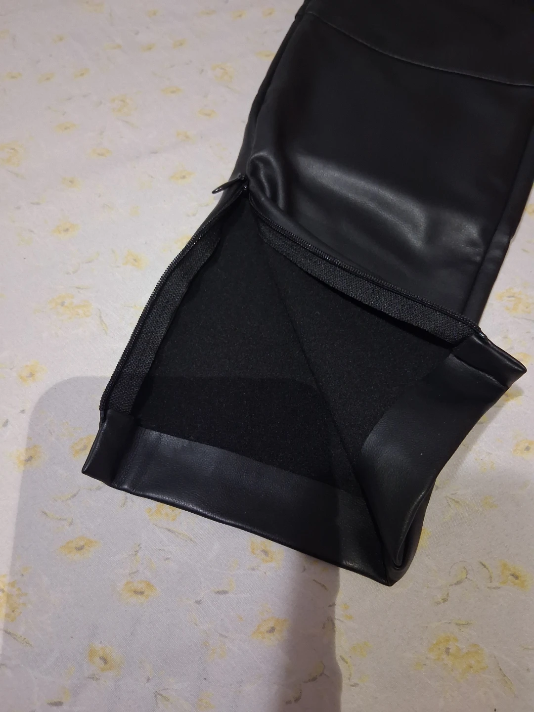 Zara Girl Black Faux Leather Pants - Size 10 - photo 2