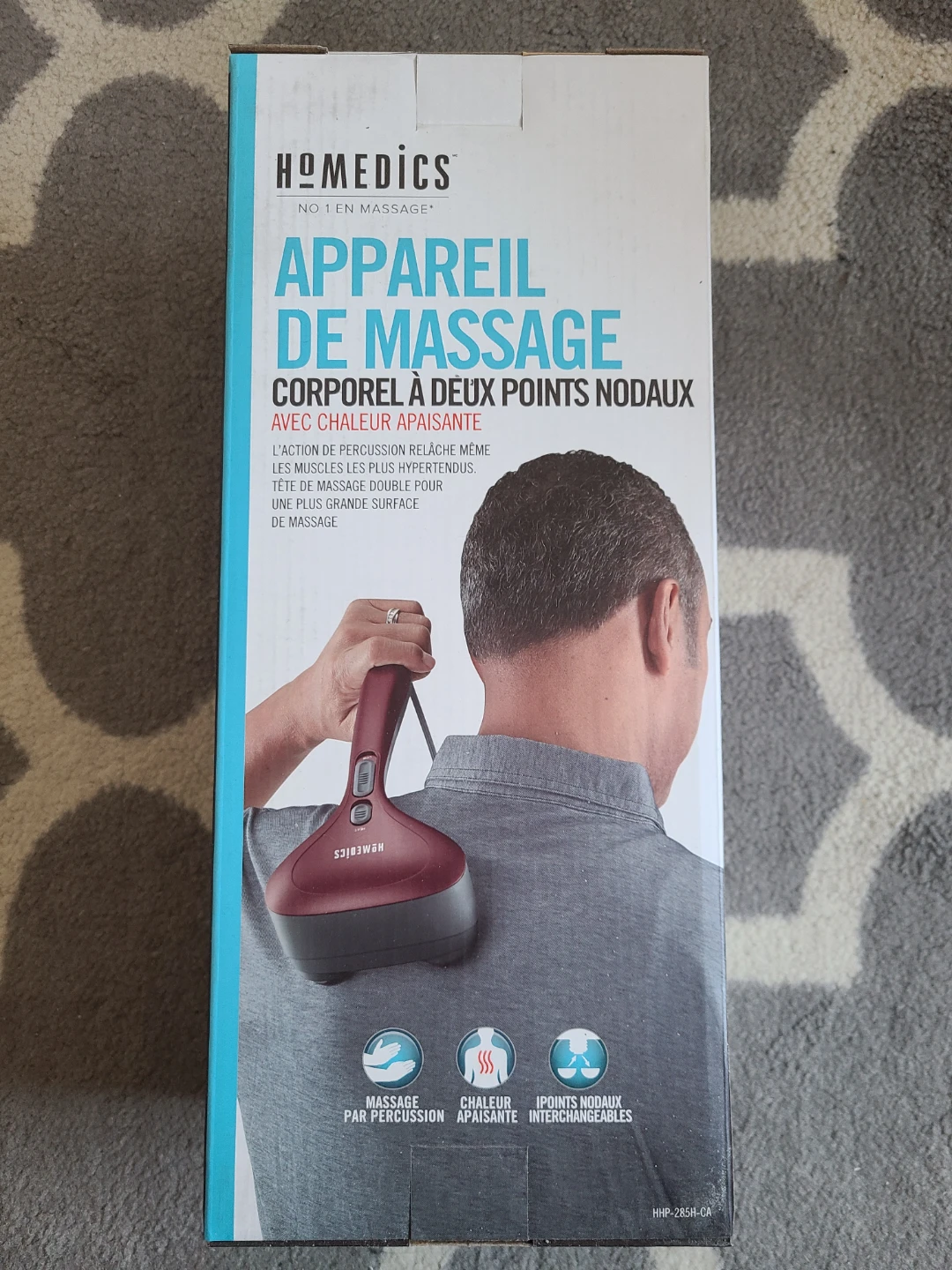 HOMEDICS Percussion Dual-Node Body Massager w/ Soothing Heat - photo 2