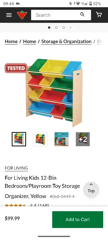 For Living Kids 12-Bin Toy Storage Organizer image indicator(2)